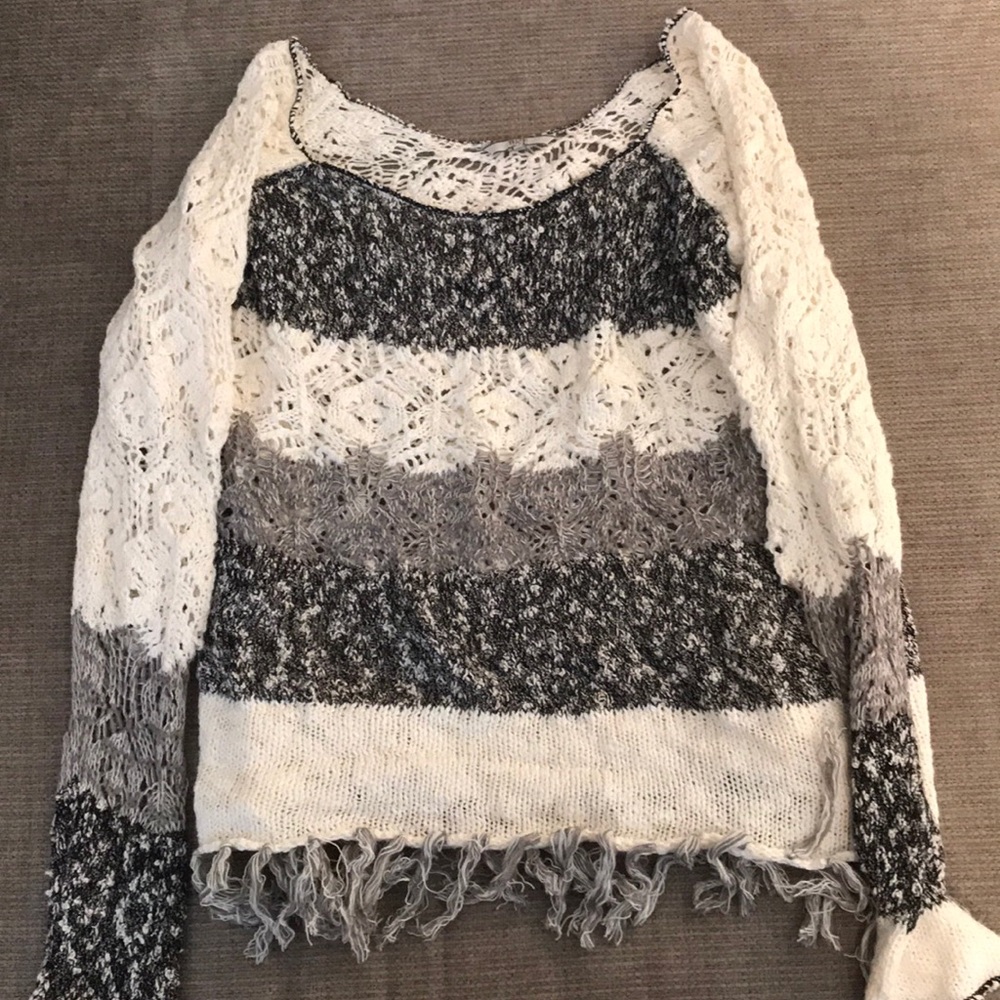 Buckle stylish sweater